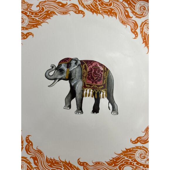 Williams Sonoma Elephant Dinner Plate 11" Raj Collection Thai Palace - Picture 4 of 7